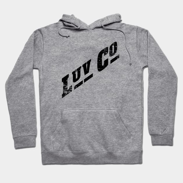 Luv Co Shirt Black Design Hoodie by Fresh Fly Threads